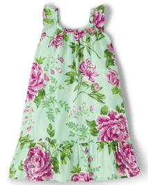 Cache-maillot à volants fleuri Fille - Splish-Splash