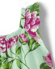 Cache-maillot à volants fleuri Fille - Splish-Splash