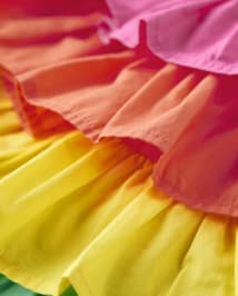 Fille arc-en-ciel Tiered Jupe-short - Festive Fruit