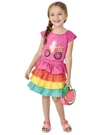 Fille arc-en-ciel Tiered Jupe-short - Festive Fruit