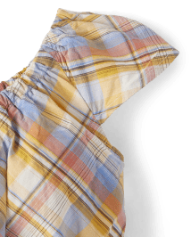 Girls Matching Family Plaid Tiered Dress - Country Trail