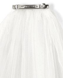 Girls Floral Lace Veil - Special Occasions