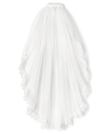 Girls Floral Lace Veil - Special Occasions
