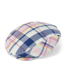 Baby Boys Plaid Newsboy Hat - Spring Celebrations