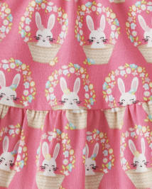 Fille Bunny à basque Jupe-short - Célébrations du Printemps