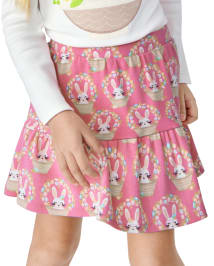 Fille Bunny à basque Jupe-short - Célébrations du Printemps