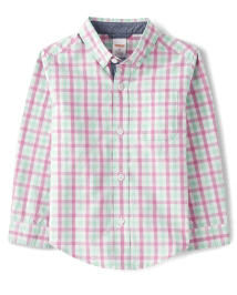 Boys Dad And Me Plaid Button Down Shirt - Time for Tea