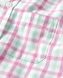 Boys Dad And Me Plaid Button Down Shirt - Time for Tea