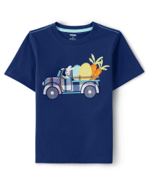 Boys Embroidered Truck Top - Spring Celebrations
