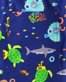 Boys Submarine Swim Trunks - Splish-Splash
