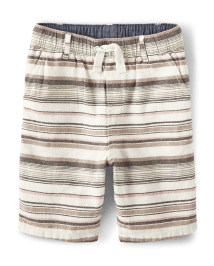 Short rayé à enfiler pour garçon - Safari
