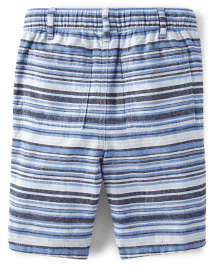 Boys Striped Pull On Shorts - Sandy Shores