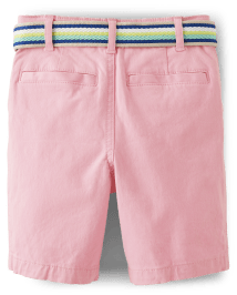 Short chino en coton avec ceinture pour garçon - Tropical Paradise