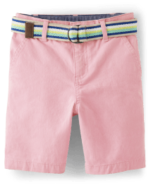 Short chino en coton avec ceinture pour garçon - Tropical Paradise