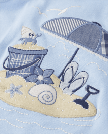 Débardeur de plage brodé pour filles - Sandy Shores