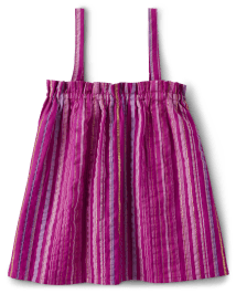 Girls Striped Tank Top - Island Spice