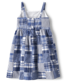 Girls Madras Dress - Sandy Shores