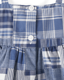 Girls Madras Dress - Sandy Shores