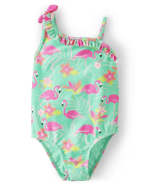 Maillot de bain une pièce flamant rose pour filles - Splish-Splash