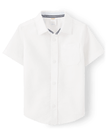 Boys Wrinkle-Resistant Oxford Button Up Shirt - Uniform