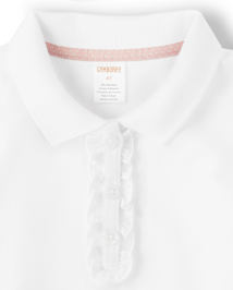 Polo à volants pour fille - Uniforme