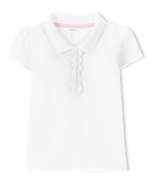 Polo à volants pour fille - Uniforme
