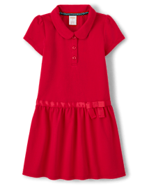 Girls uniform polo dress discount