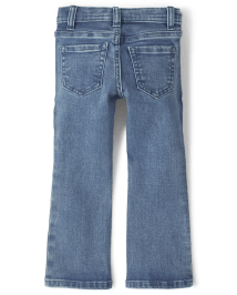 Girls Applique Sunflower Bootcut Jeans - Happy Harvest