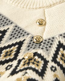 Girls Intarsia Fairisle Sweater Dress - Winter Wonderland