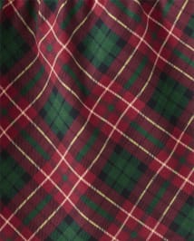 Girls Plaid Ponte Button Front Dress - A Royal Christmas