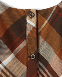 Girls Plaid Twill Tiered Dress - Montana Mountain