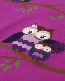 Haut hibou brodé pour filles - Magical Meadow