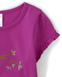 Haut hibou brodé pour filles - Magical Meadow