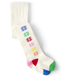 Girls snowflake tights 2025