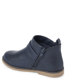 Girls Flower Buckle Booties