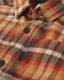Boys Dad And Me Plaid Twill Button Up Shirt - Happy Harvest