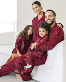 Unisex plaid pajamas 2025