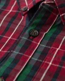 Chemise boutonnée en popeline assortie à carreaux Garçons Famille - A Royal de Noël