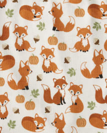 Unisex Kids Long Sleeve Embroidered Fox Snug Fit Cotton Pajamas Gymmies MULTI Gymboree CA