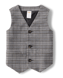 Boys Plaid Vest - Winter Wonderland