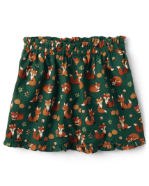 Jupe-short en flanelle Fille Fox - Friendly Fox