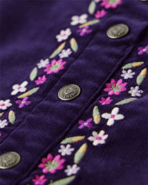 Corduroy shop embroidered skirt