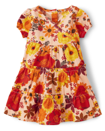 bébés filles Maman et moi Floral Flannel Tiered Robes - Happy Harvest