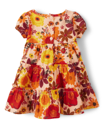 bébés filles Maman et moi Floral Flannel Tiered Robes - Happy Harvest
