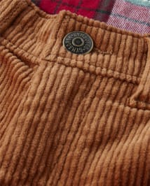 Boys Corduroy Roll Cuff Pants - Christmas Cabin