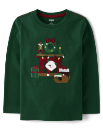 Haut Père Noël brodé pour garçon - Casse-Noisette