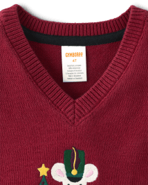 Gilet Chandails en jacquard intarsia pour garçon avec motif Casse-Noisette et souris - Casse-Noisette