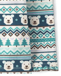 Girls Polar Bear Fairisle Turtleneck - Nordic Adventure