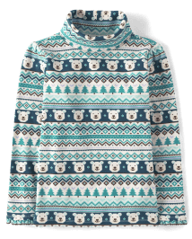 Girls Polar Bear Fairisle Turtleneck - Nordic Adventure