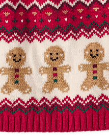 Jupe Chandails en jacquard pain d'épices intarsia Fille - Holiday Express